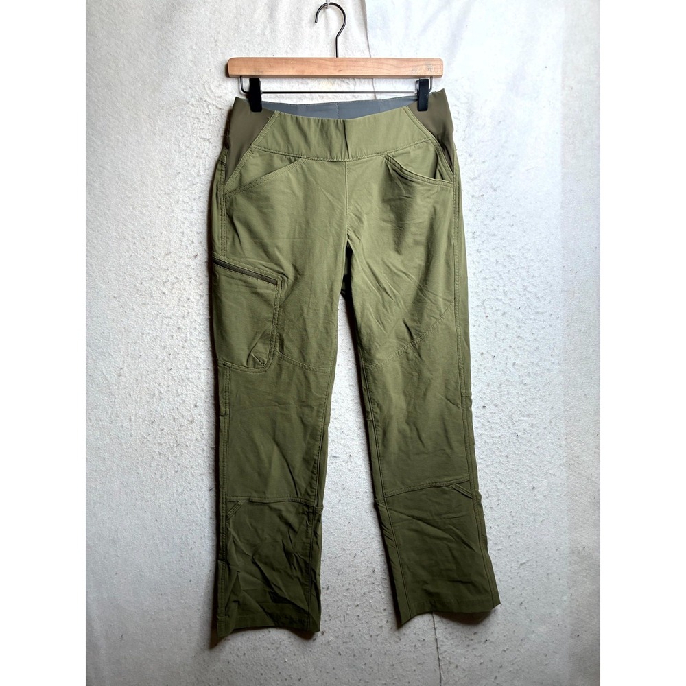 Duluth Flexpedition Bootcut Pants Womens 6x31 Olive Green Cargo Pull On 63616